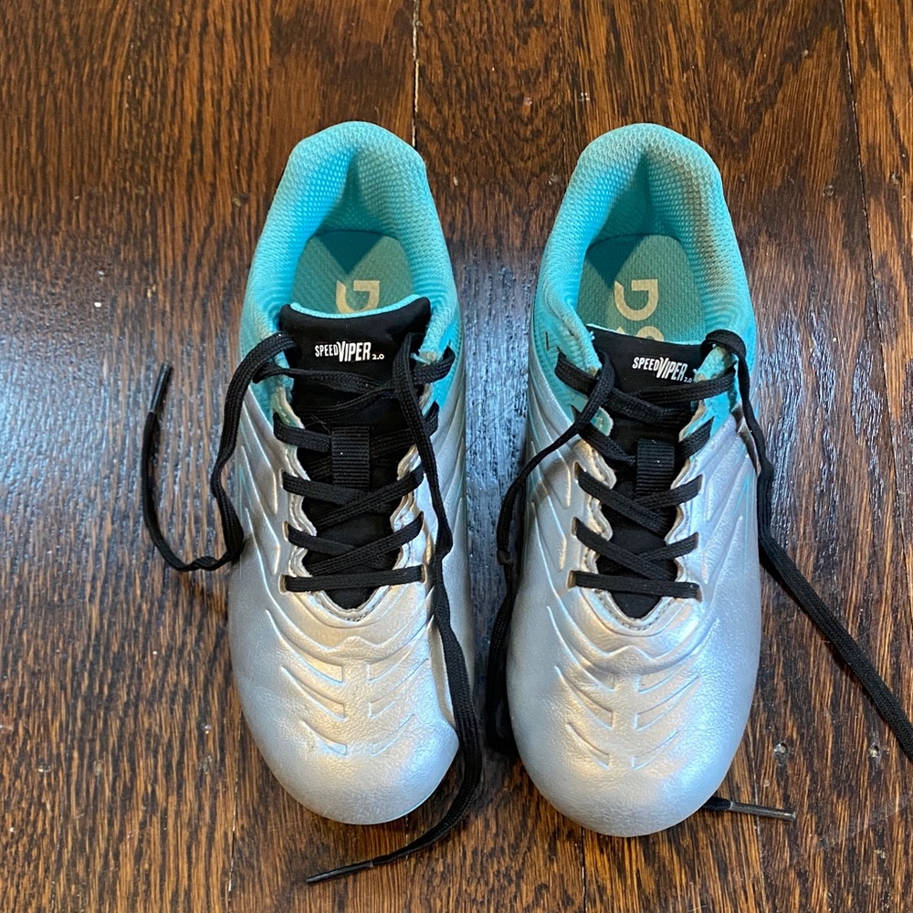 DSG Viper Speed Silver and Blue Cleats